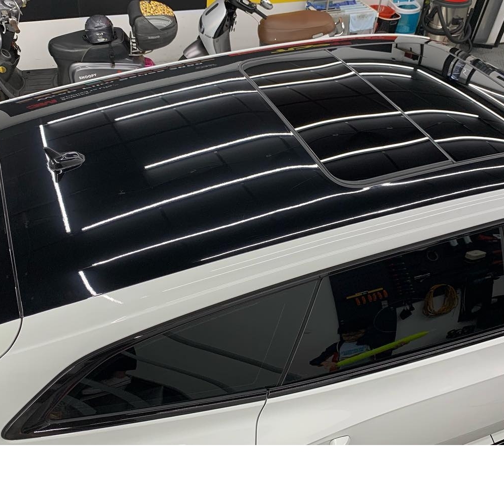 VW Arteon全車鍍鉻飾條黑化貼膜+車頂高亮黑貼膜