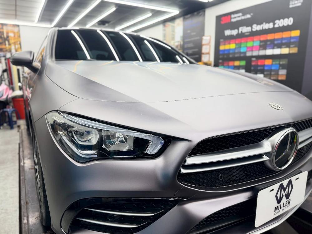 Benz CLA35 全車改色超啞灰