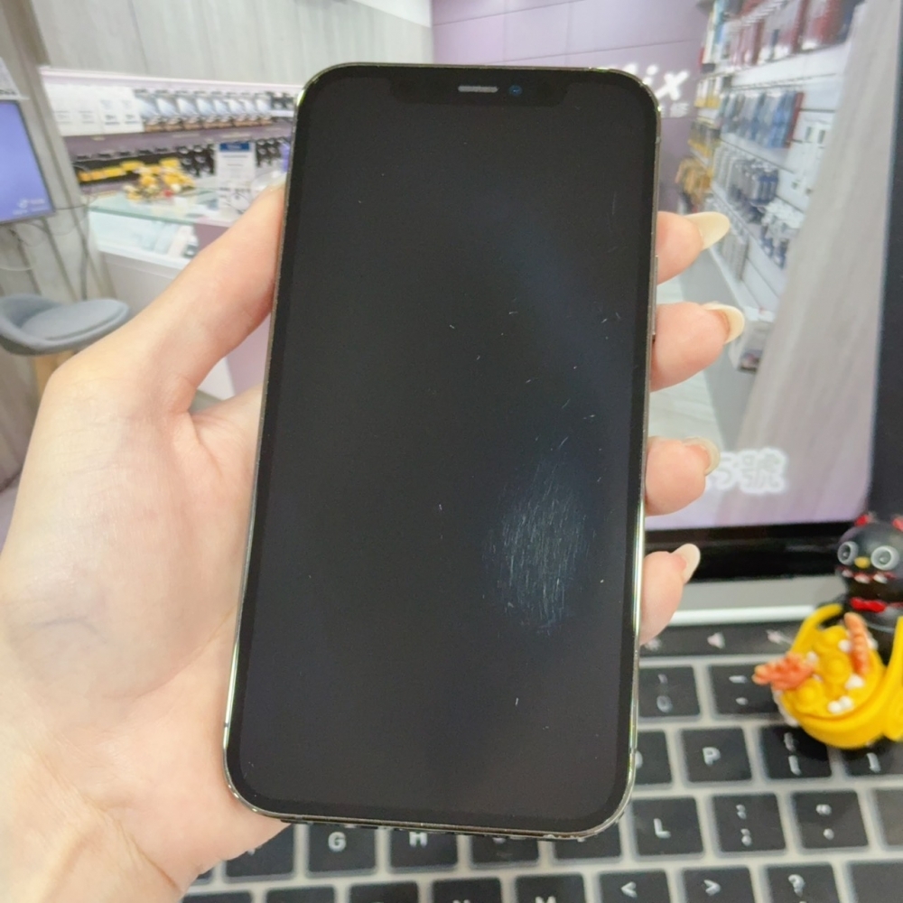 店保90天｜iPhone 12 Pro 256G 全功能正常！電池100% 黑色 6.1吋 #8239 二手iPhone