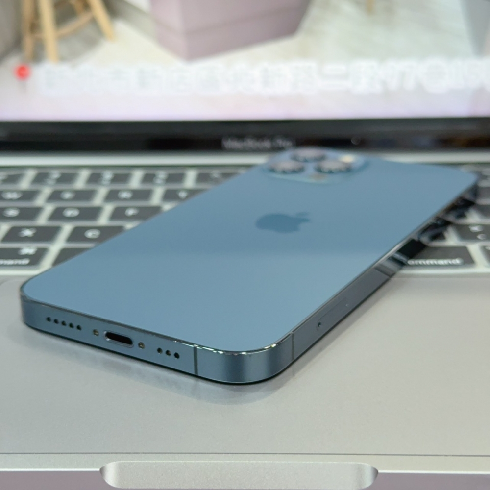 店保90天｜iPhone 12 Pro 128G 全功能正常！電池89% 藍色 6.1吋 #8297 二手iPhone