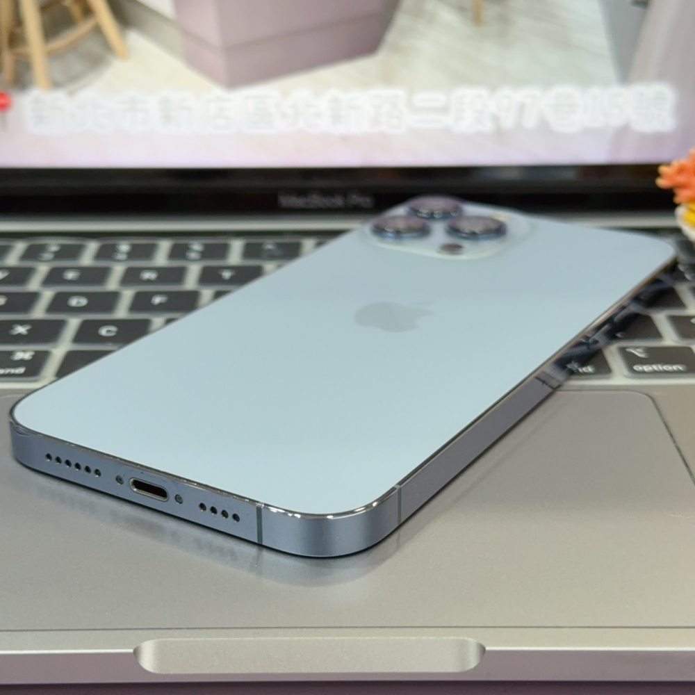 店保90天｜iPhone 13 Pro Max 512G 全功能正常！電池100% 藍色 6.7吋 #8318 二手iPhone