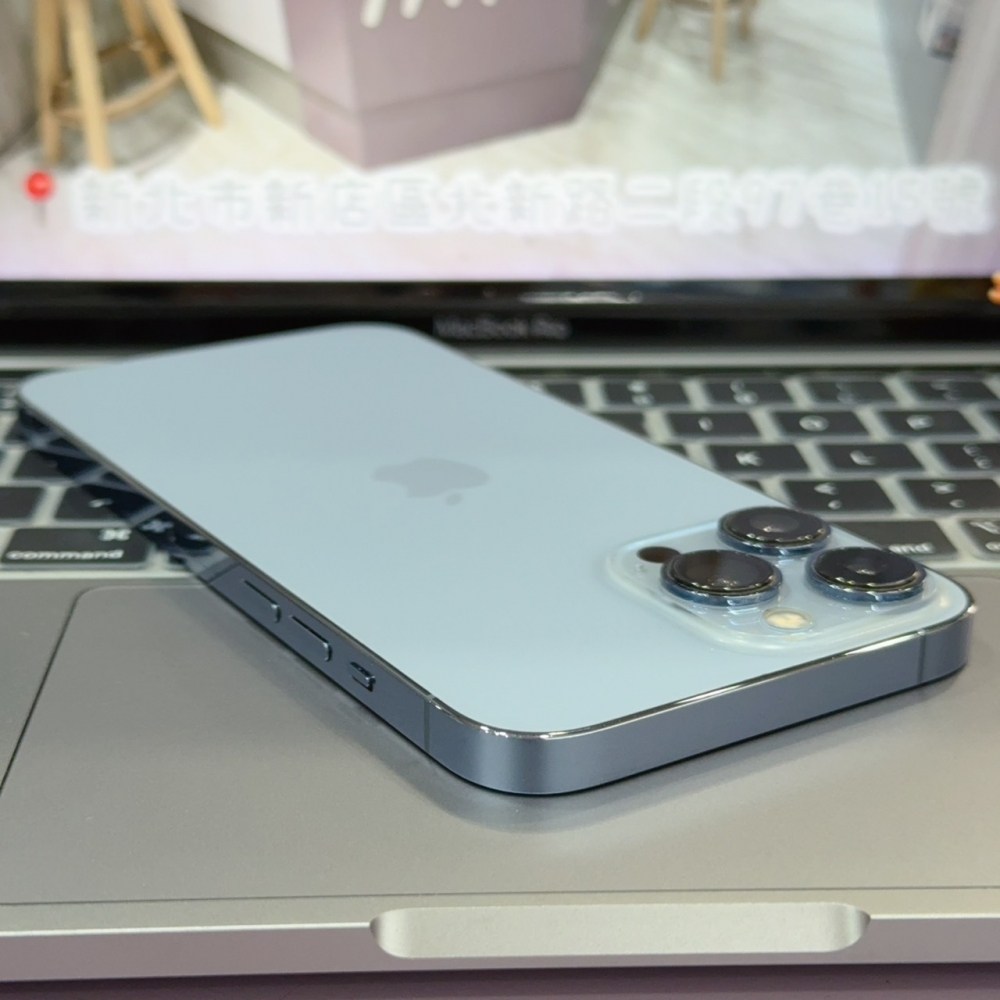 店保90天｜iPhone 13 Pro Max 512G 全功能正常！電池100% 藍色 6.7吋 #8318 二手iPhone