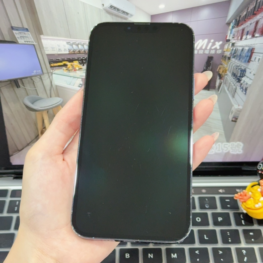 店保90天｜iPhone 13 Pro Max 128G 全功能正常！電池100% 藍色 6.7吋 #8299 二手iPhone