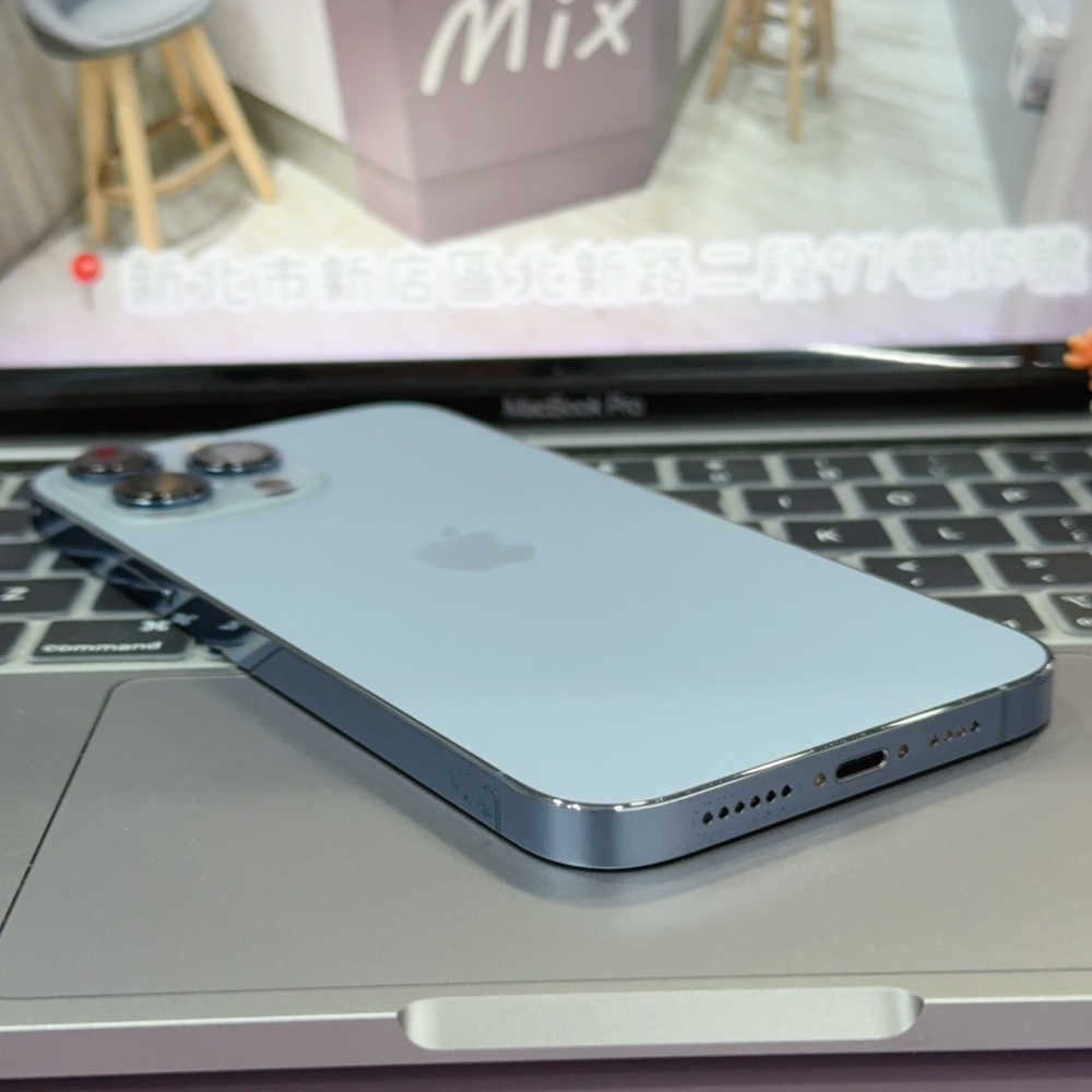 店保90天｜iPhone 13 Pro Max 128G 全功能正常！電池100% 藍色 6.7吋 #8329 二手iPhone