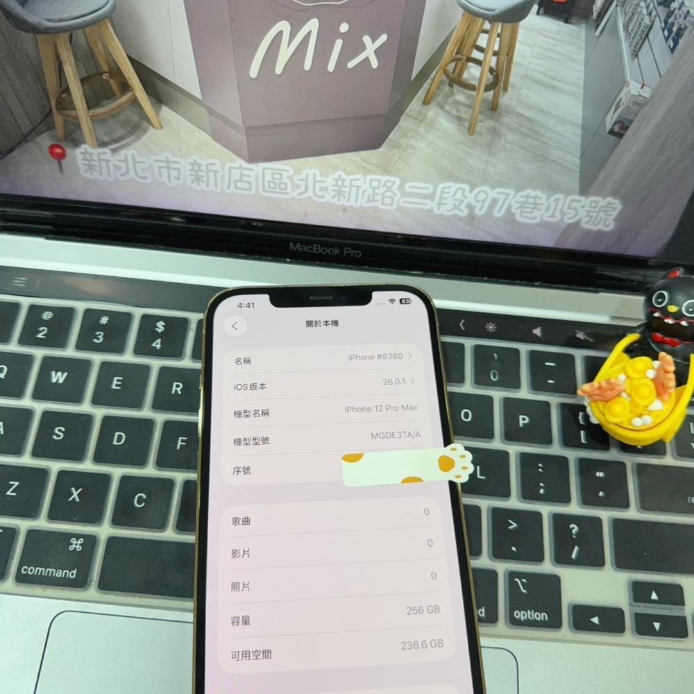 店保90天｜iPhone 12 Pro Max 256G 全功能正常！電池83% 金色 6.7吋 #8360 二手iPhone