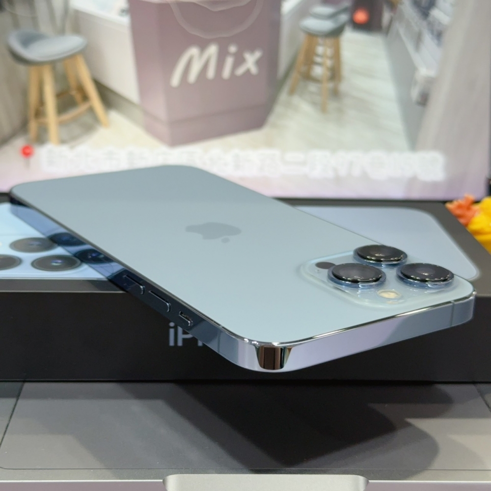 店保90天｜iPhone 13 Pro Max 128G 全功能正常！電池100% 藍色 6.7吋 #8370 二手iPhone