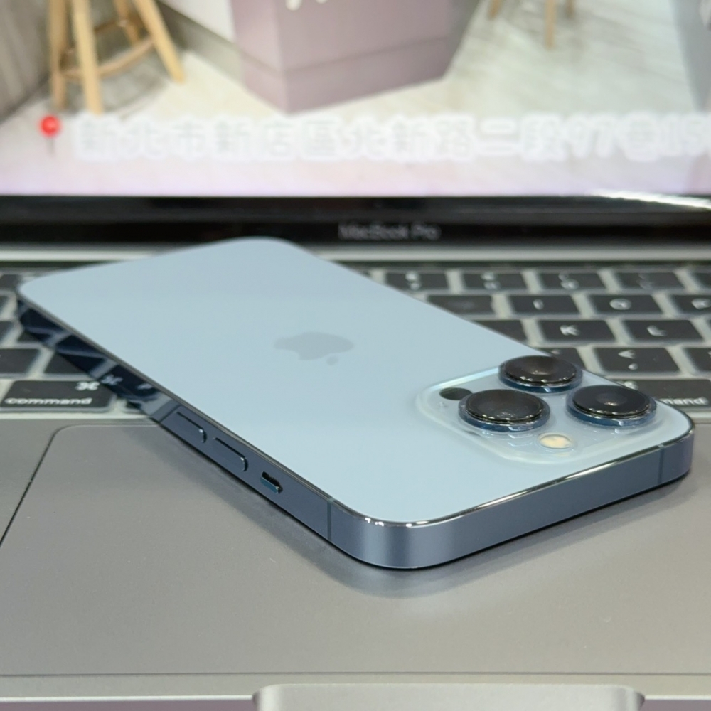 店保90天｜iPhone 13 Pro 256G 全功能正常！電池100% 藍色 6.1吋 #8348 二手iPhone