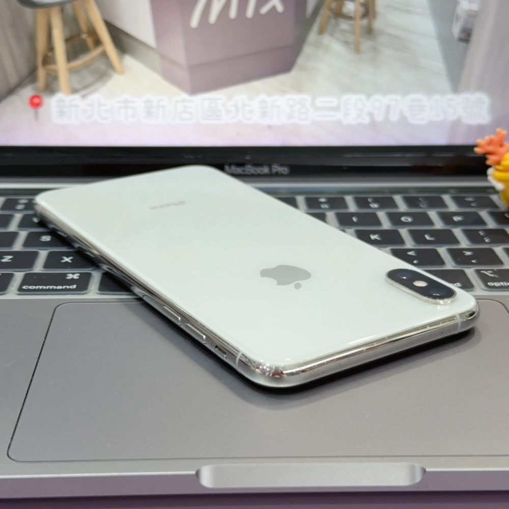 店保90天｜iPhone XSmax 256G 全功能正常！電池100% 銀色 6.5吋 #8392 二手iPhone