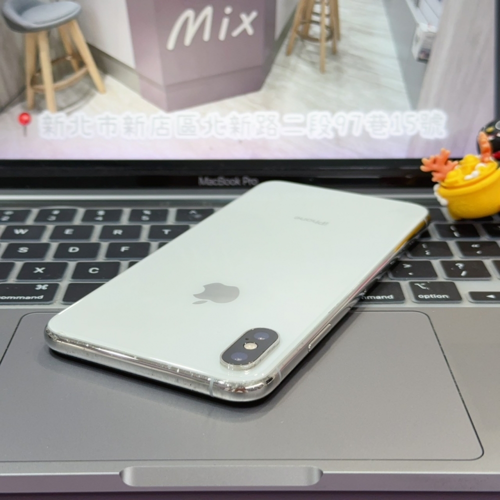 店保90天｜iPhone XSmax 256G 全功能正常！電池100% 銀色 6.5吋 #8392 二手iPhone
