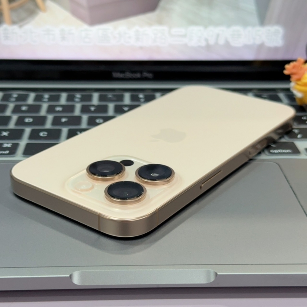 iPhone 16 Pro 256G 保固到2026.2.3 全功能正常！電池97% 金色 6.3吋 #8475 二手iPhone