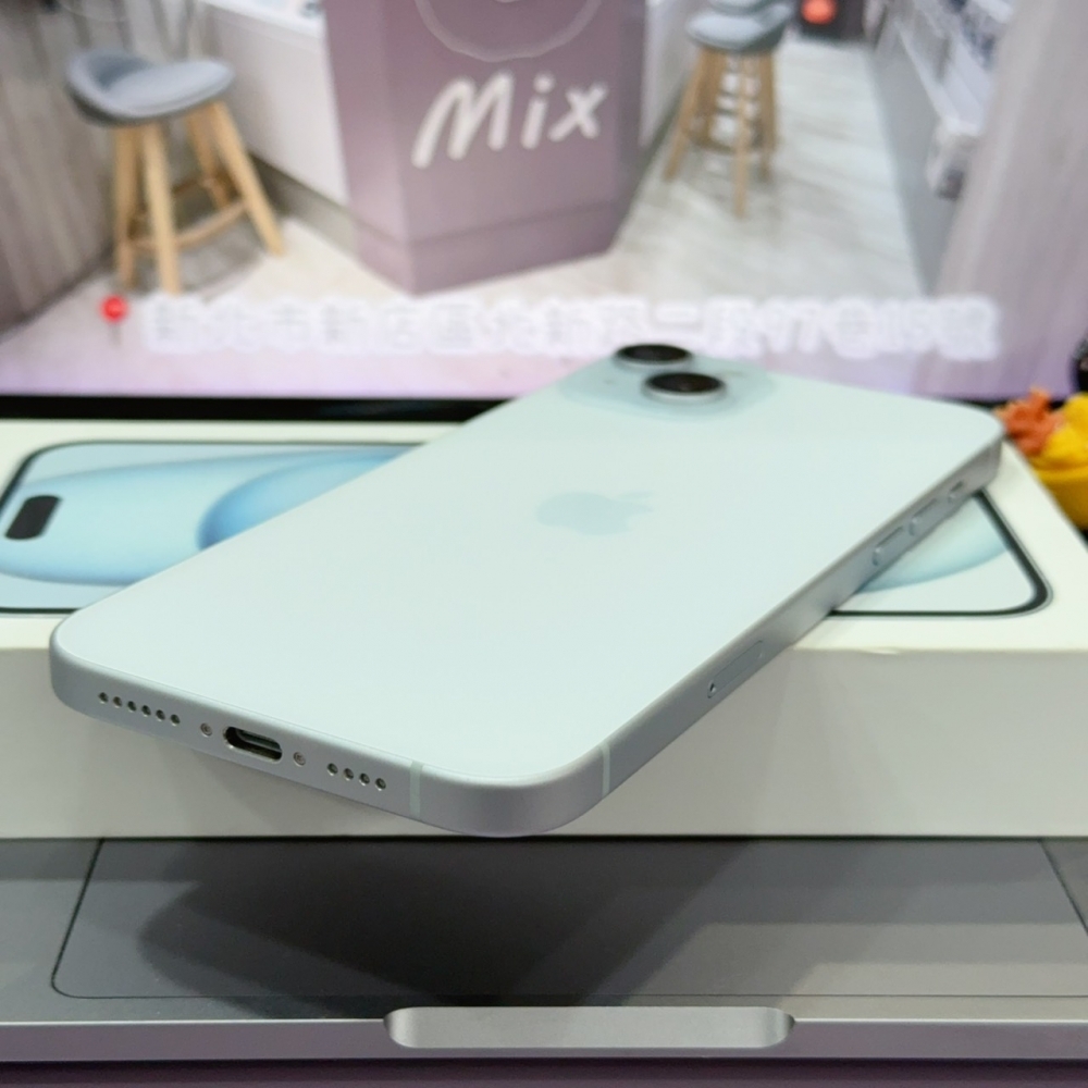 店保90天｜iPhone 15 Plus 256G 全功能正常！電池88% 藍色 6.7吋 #8425 二手iPhone