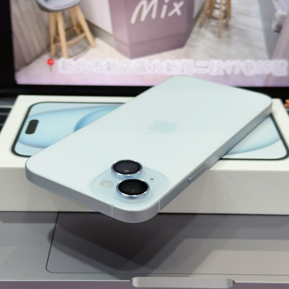 店保90天｜iPhone 15 Plus 128G 全功能正常！電池86% 藍色 6.7吋 #8530 二手iPhone