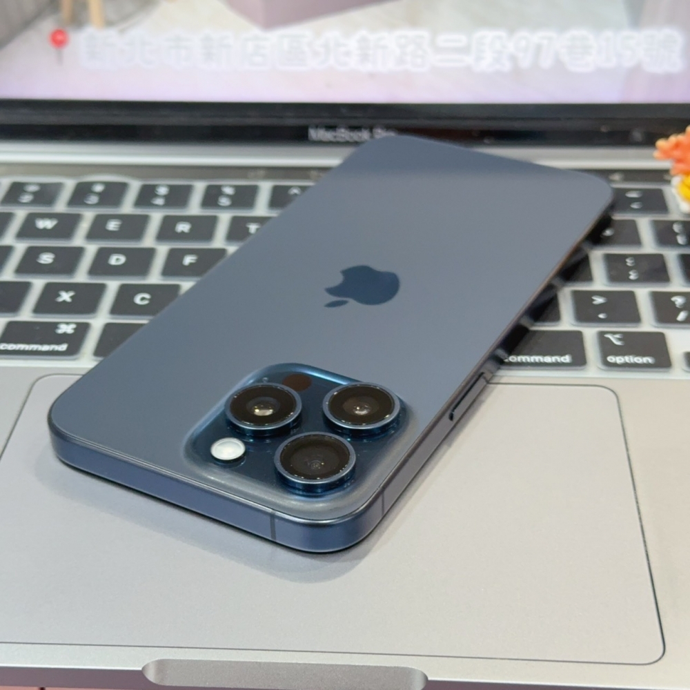 店保90天｜iPhone 15 Pro Max 512G 全功能正常！原廠電池100% 藍色 6.7吋 #8531 二手iPhone