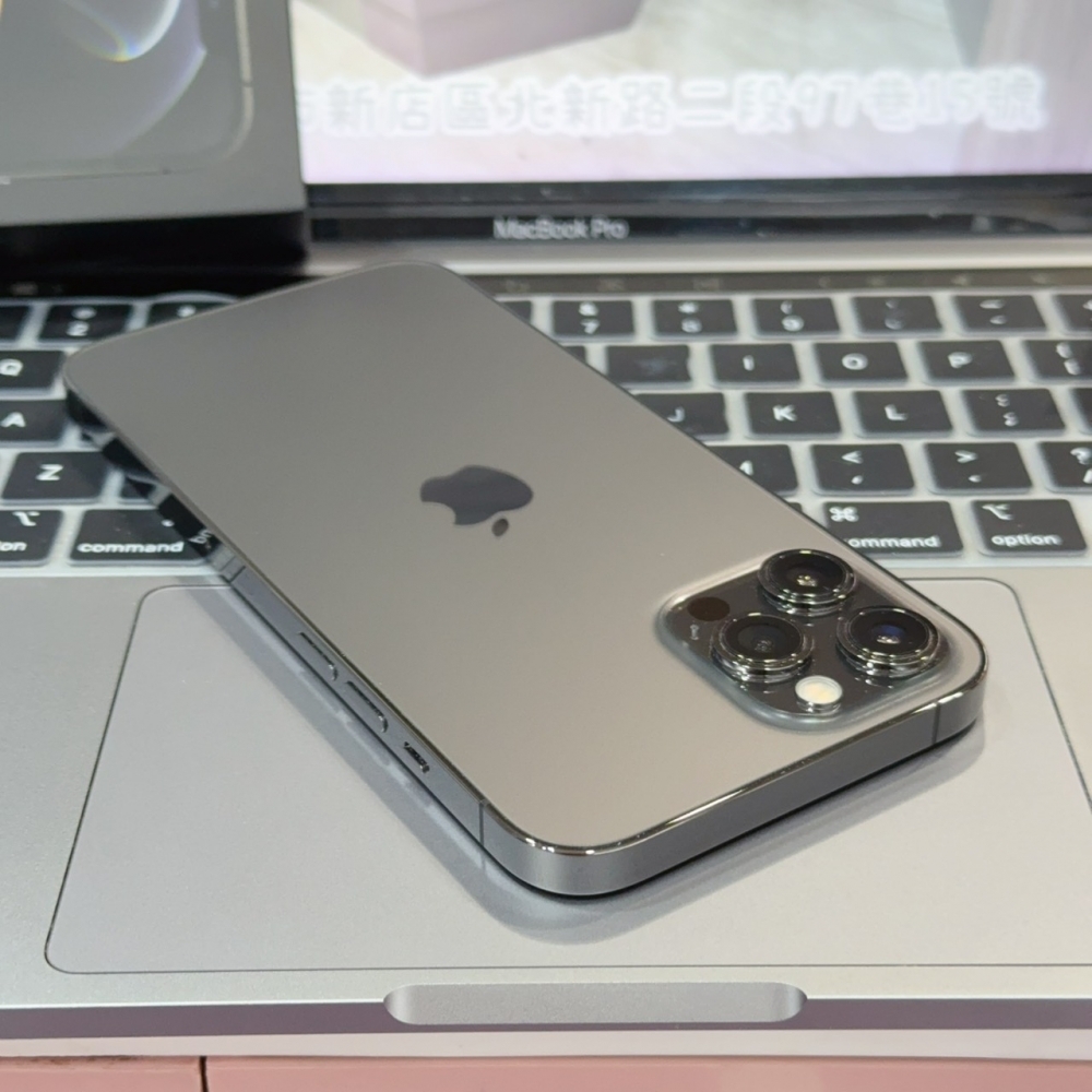 店保90天｜iPhone 12 Pro Max 256G 全功能正常！原廠電池85% 黑色 6.7吋 #8536 二手iPhone
