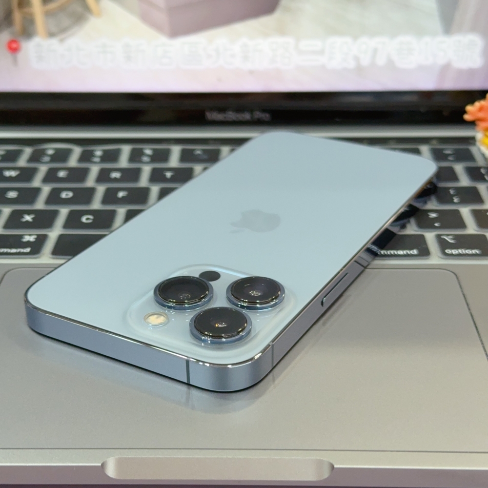 店保90天｜iPhone 13 Pro 256G 全功能正常！電池100% 藍色 6.1吋 #8549 二手iPhone