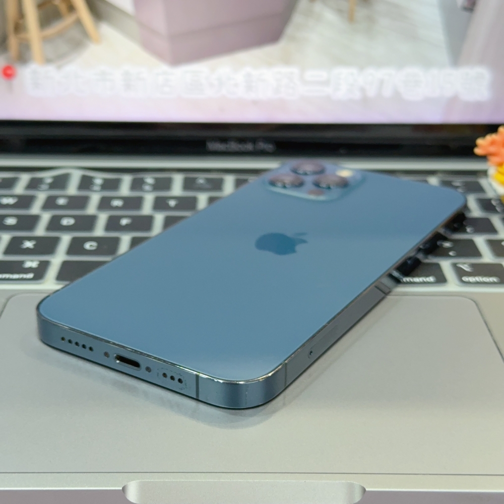 店保90天｜iPhone 12 Pro 256G 全功能正常！電池100% 藍色 6.1吋 #8563 二手iPhone