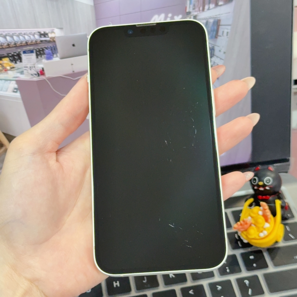 店保90天｜iPhone 14 128G 全功能正常！電池83% 白色 6.1吋 #8652 二手iPhone