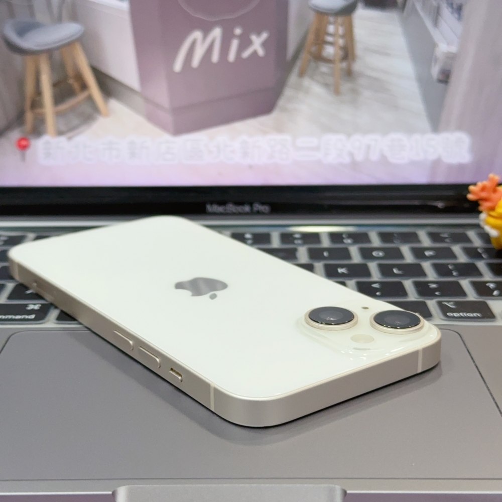店保90天｜iPhone 14 128G 全功能正常！電池83% 白色 6.1吋 #8652 二手iPhone