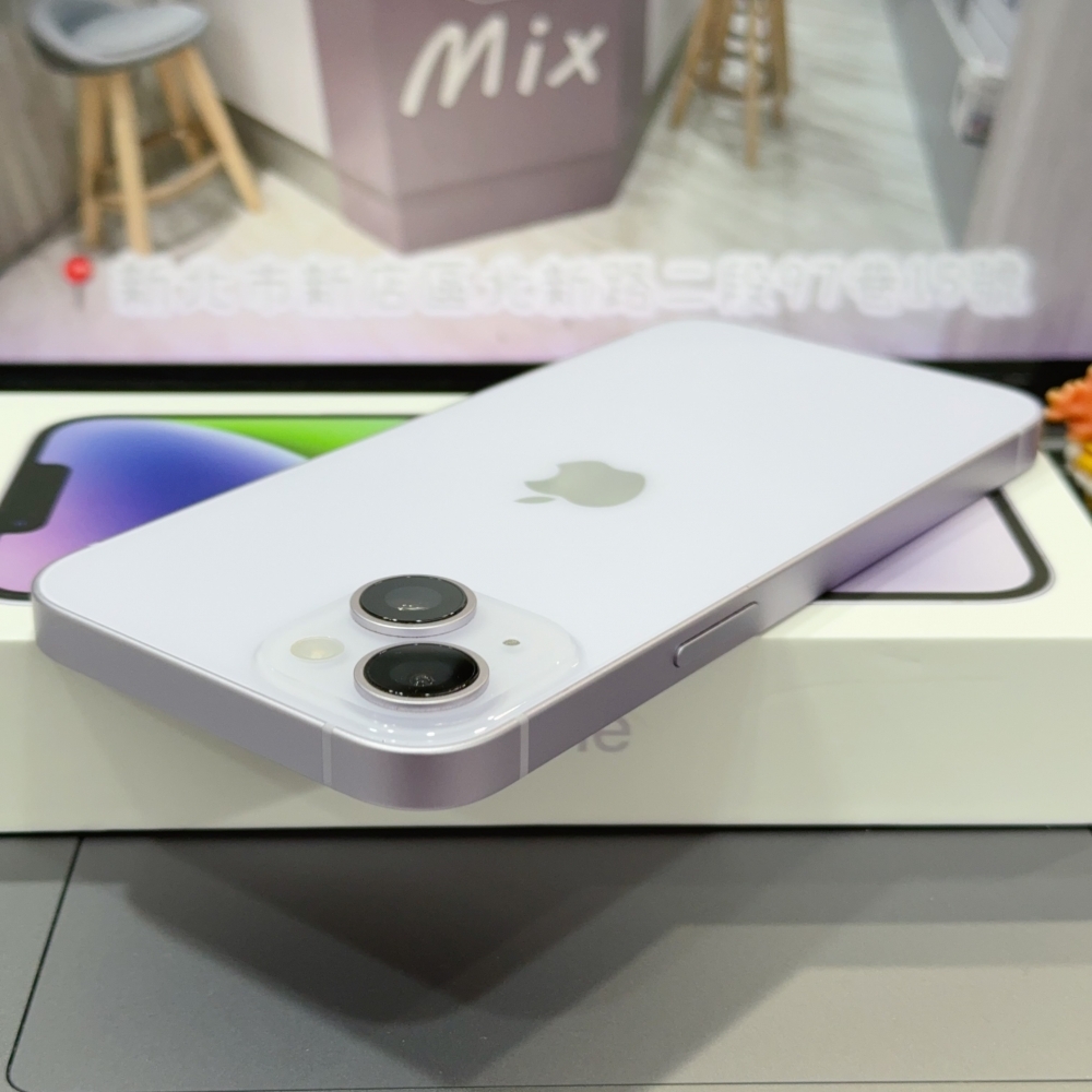 店保90天|iPhone 14 128G 全功能正常!電池80% 紫色 6.1吋 #8653 二手iPhone