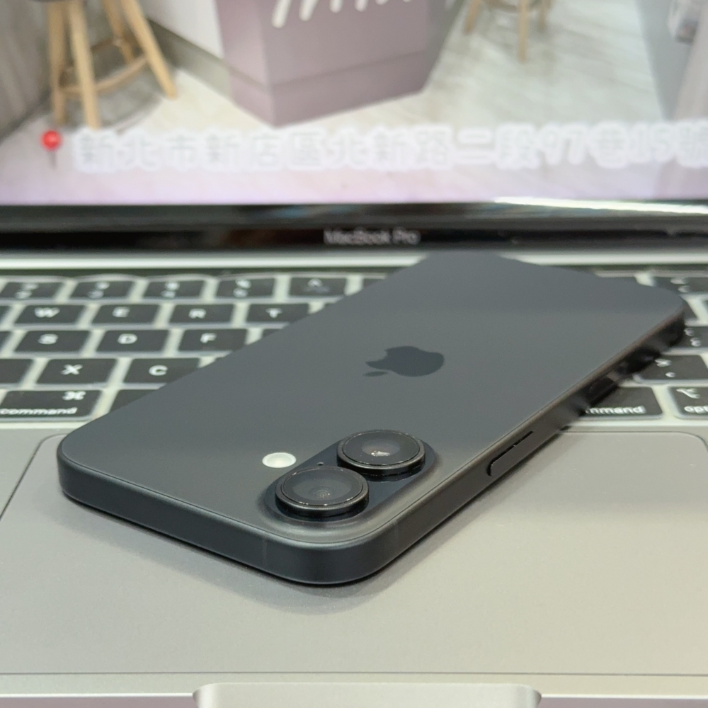 店保90天｜iPhone 16 128G 全功能正常！電池100% 黑色 6.1吋 #8665 二手iPhone