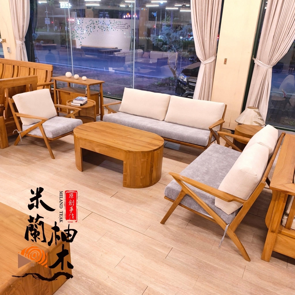 2025全新現代飛羽(Pinion)柚木沙發［1.2.3人位+大小桌］