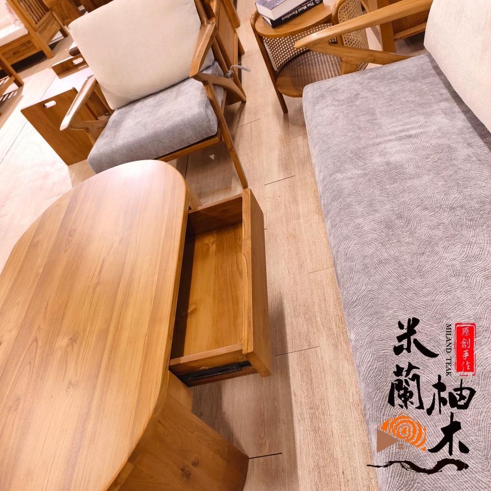 2025全新現代飛羽(Pinion)柚木沙發［1.2.3人位+大小桌］