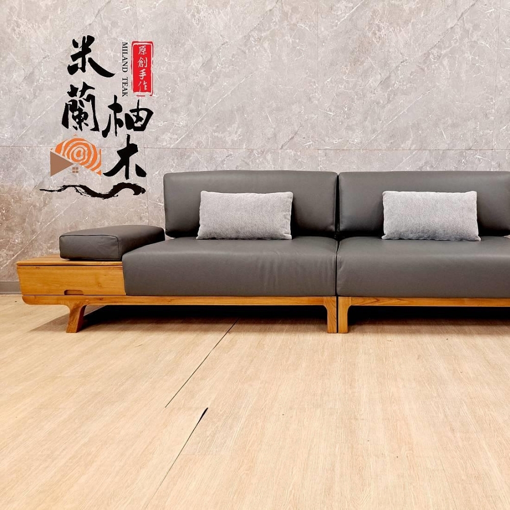 2025爵士330(Jass 330)柚木全牛皮沙發...一字型