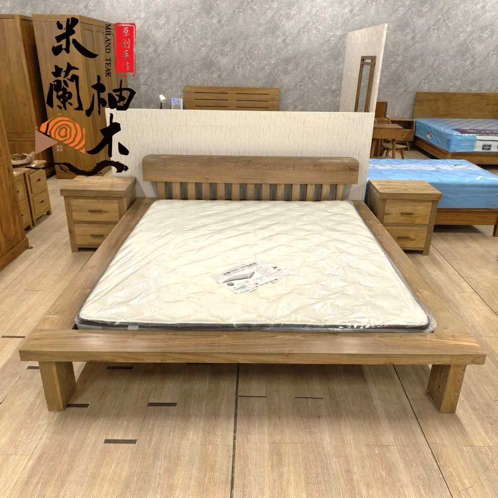 老柚木6*7(King Size)床架