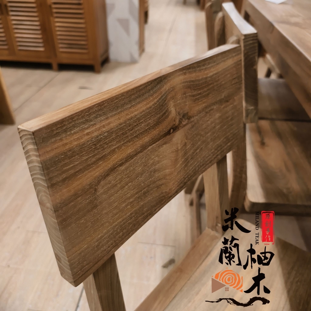 老柚木餐桌椅組、休閒桌椅組 - 197X89XH78