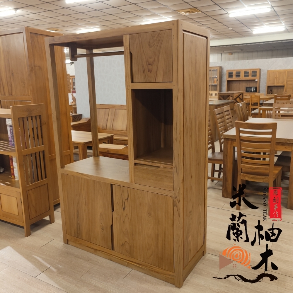 客訂全柚木四尺多功能櫃