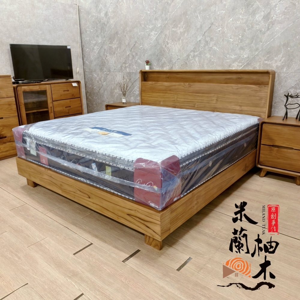 全柚木玥眠柚木床架 (Yuemian Teak Bed Frame)-6尺