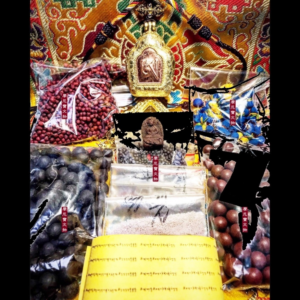 極精緻 莊嚴 安奉12種 極稀有難得法寶 無死長壽佛 〝 阿 〞字 精銅 寶盒 嘎屋