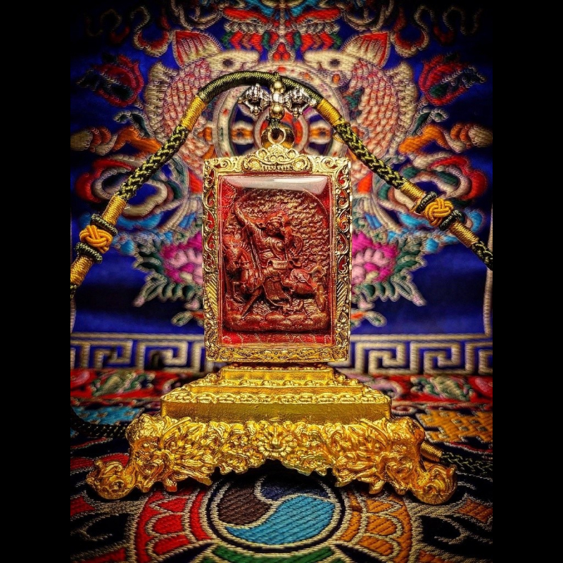 西藏蓮師桑耶寺特別護法神“大護法 資瑪拉 ”藏密四大教派千種聖物印製大護法金嘎屋