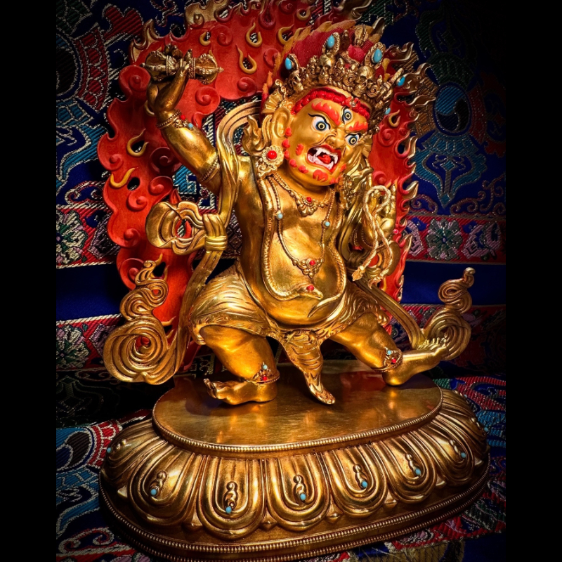 一切佛總集化現 密祕主 威猛尊 金剛手 菩薩 精銅佛像
