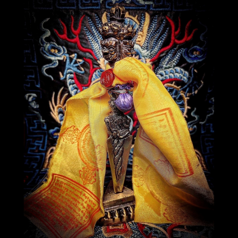 西藏 精工 三面普巴杵 降魔杵 普巴金刚撅