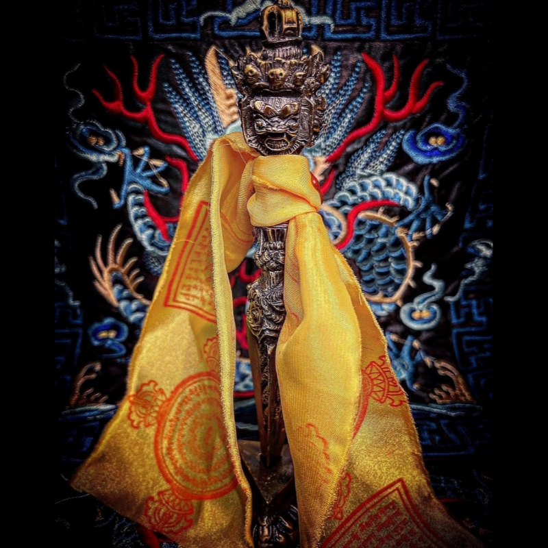 西藏 精工 三面普巴杵 降魔杵 普巴金刚撅