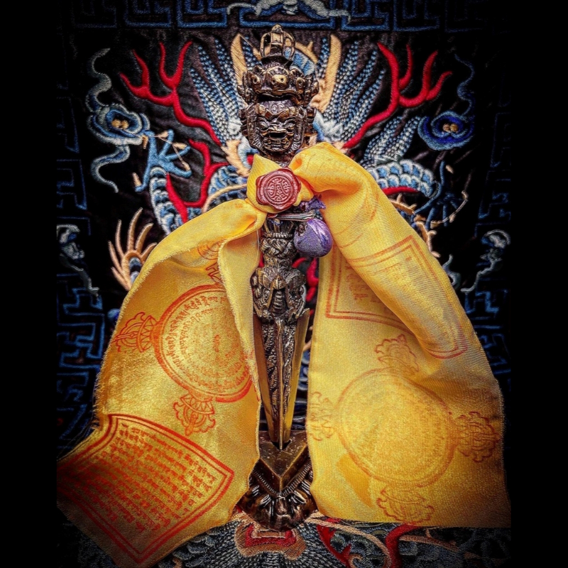 西藏 精工 三面普巴杵 降魔杵 普巴金刚撅