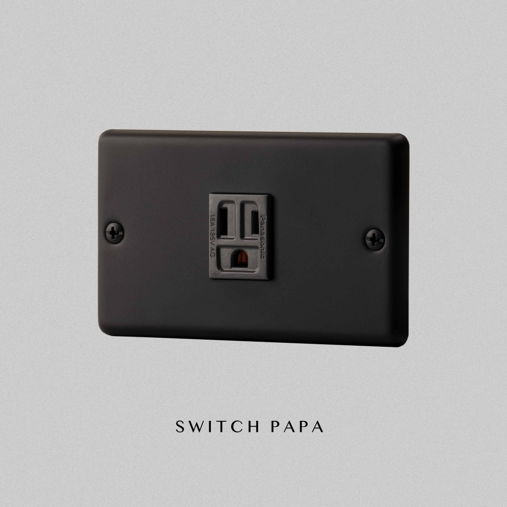 【Switchpapa】消光黑面板插座
