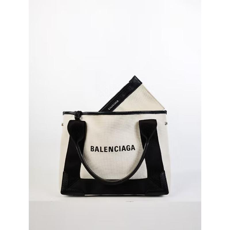 二手BALENCIAGA CABAS XS 經典拼色款