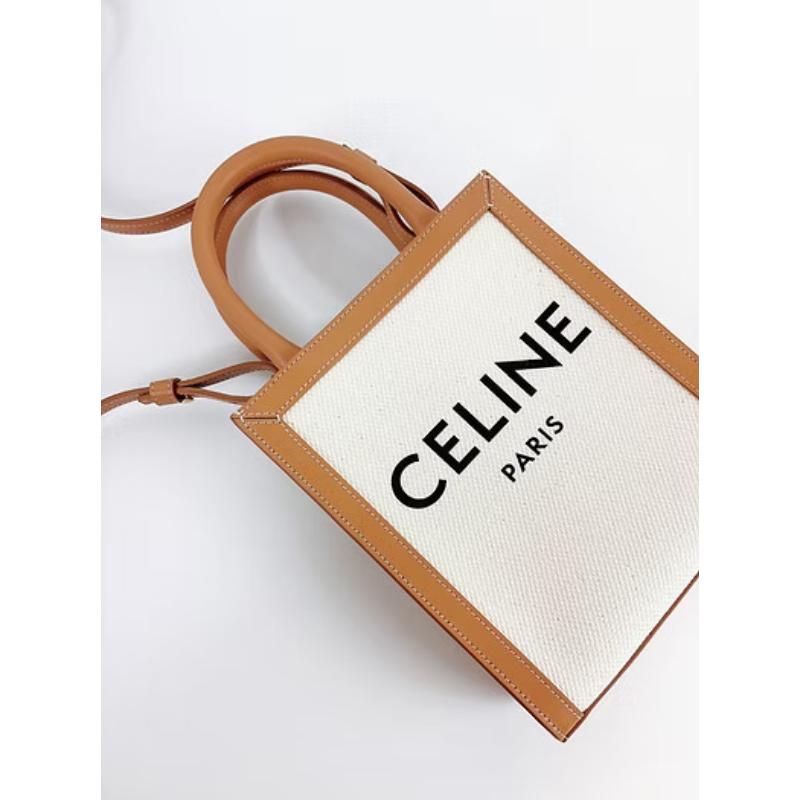 CELINE TRIOMPHE CABAS 全新 帆布拼色款