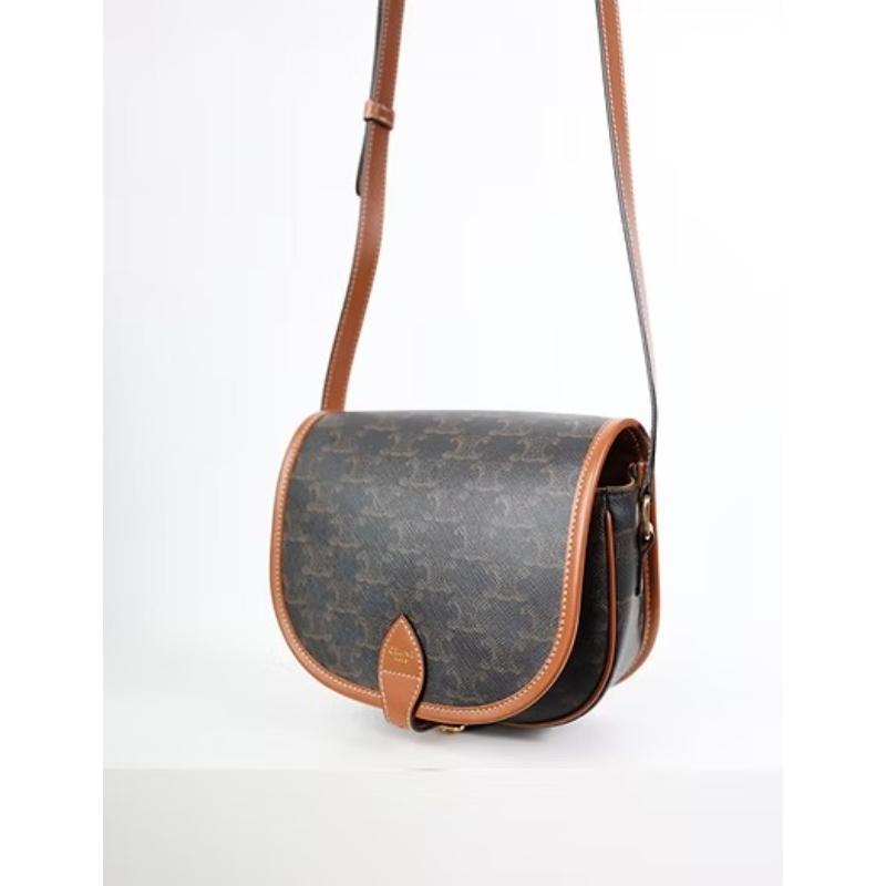 二手Celine Triomphe Folco 中號馬鞍包