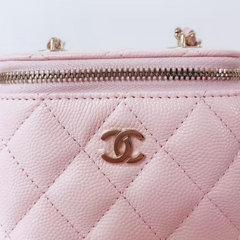 Chanel 荔枝牛 小盒子包 粉色