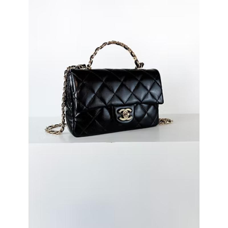 Chanel 23s Handle 經典黑金 晶片款