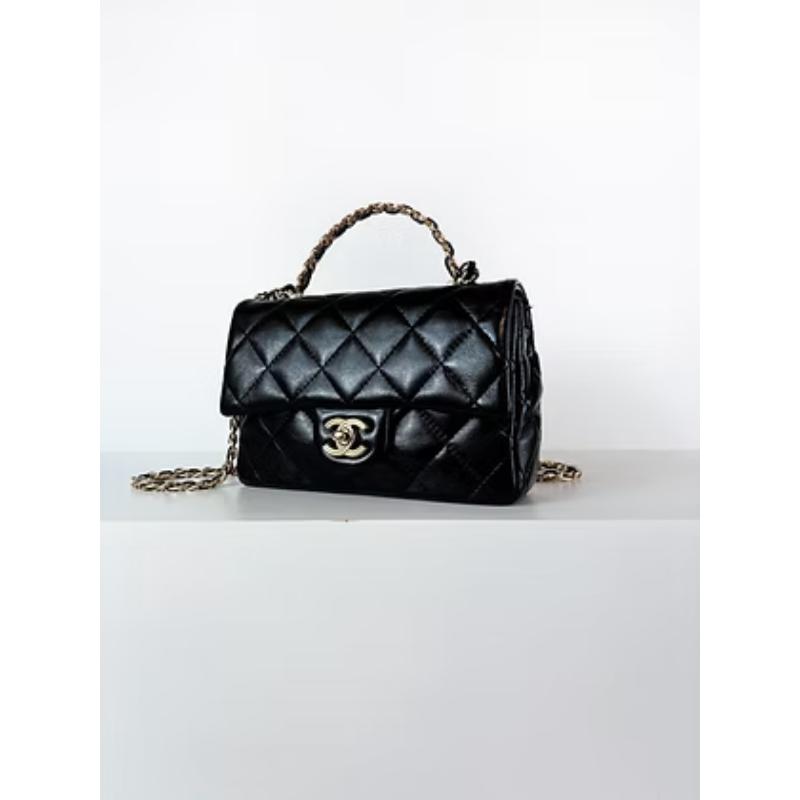 Chanel 23s Handle 經典黑金 晶片款