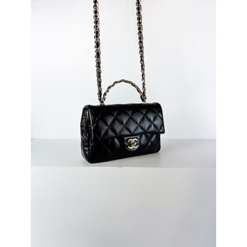 Chanel 23s Handle 經典黑金 晶片款