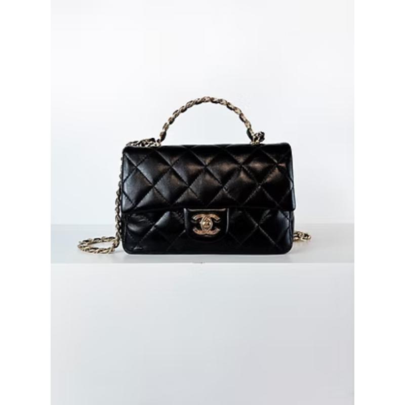 Chanel 23s Handle 經典黑金 晶片款