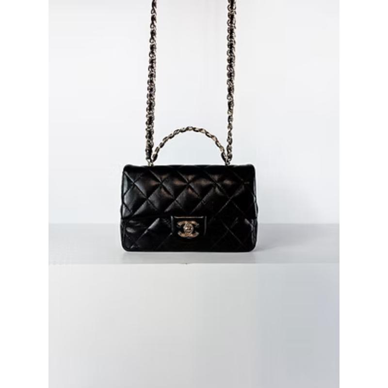 Chanel 23s Handle 經典黑金 晶片款
