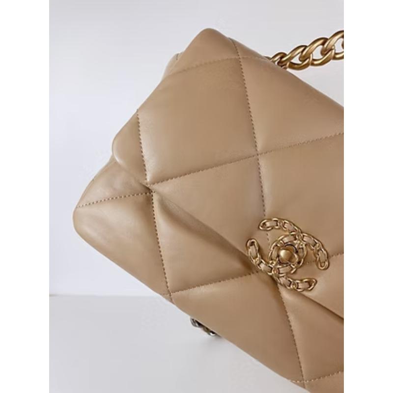 Chanel 19 Bag 米金色款
