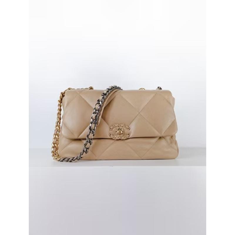 Chanel 19 Bag 米金色款
