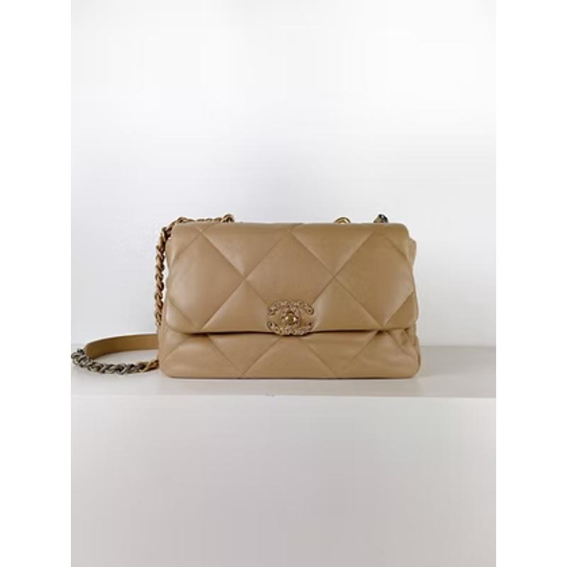 Chanel 19 Bag 米金色款